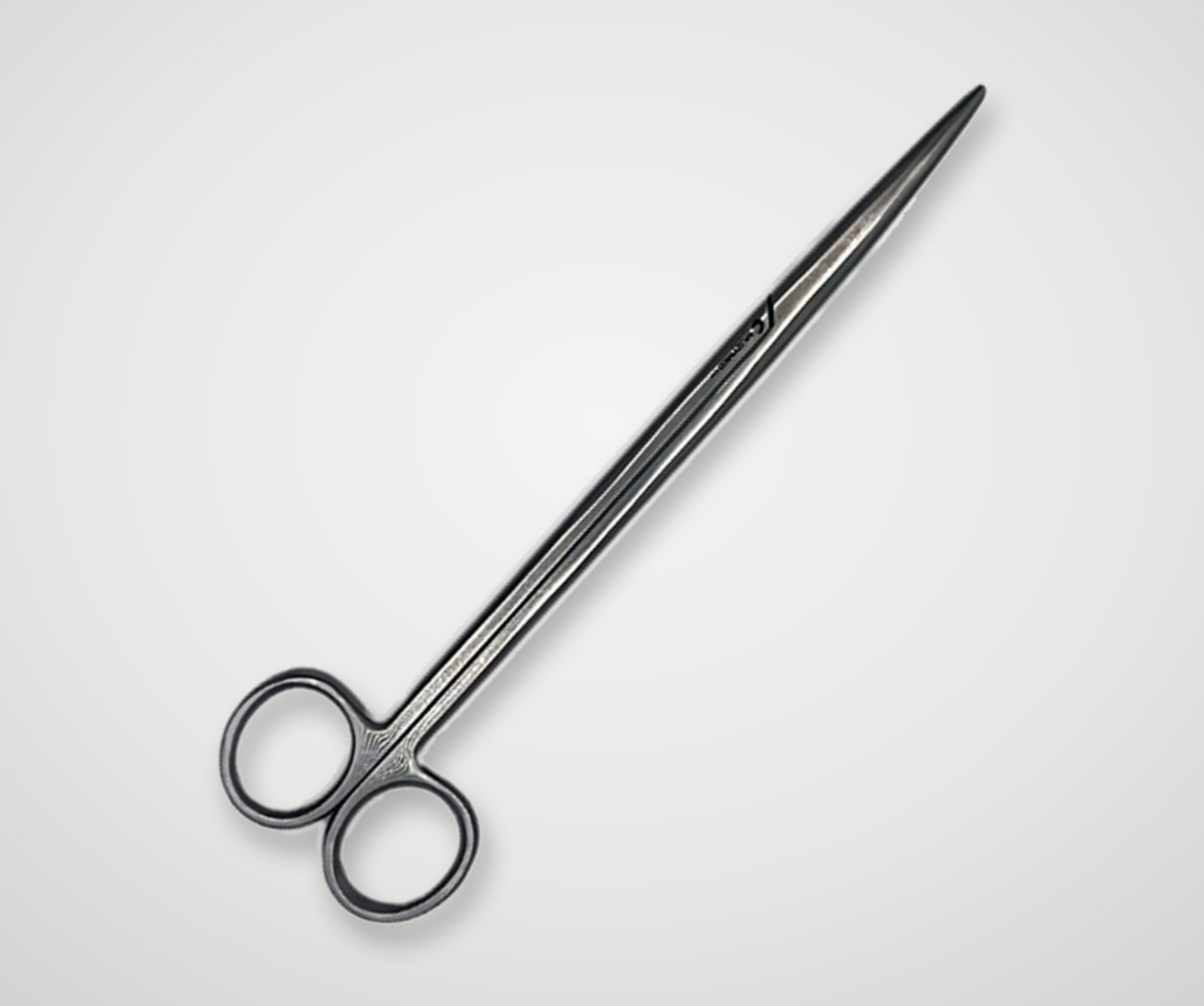 Tesoura Metzembaum Curva 15cm, vista de frente
