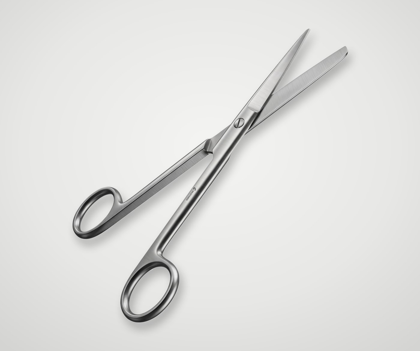 Tesoura Cirúrgica Standart 15cm, vista de frente